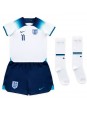 England Marcus Rashford #11 Replika Hemmakläder Barn VM 2022 Kortärmad (+ byxor)